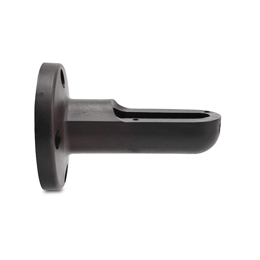 97584085 - WERMA mounting bracket, 1-sided mount, black, polyamide. For use with 70mm terminal elements. Rubber seals included.