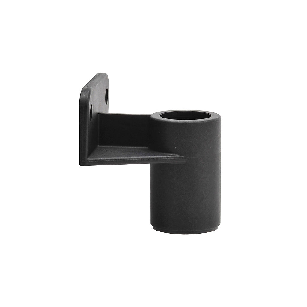 97584502 - WERMA mounting bracket, wall mount, black, polyamide. For use with 50mm terminal elements.