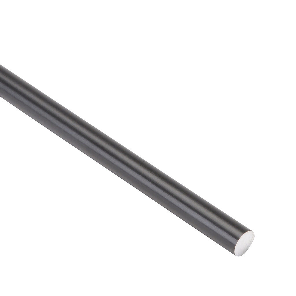 A-AWI-04-1000 - igus drylin R series round shaft, 6060/6061 aluminum, 450-550 HV, hard-anodized aluminum, 1/4in diameter, 1000mm length. For use with 1/4in drylin R series, igus igubal E and K series and iglide bearings.
