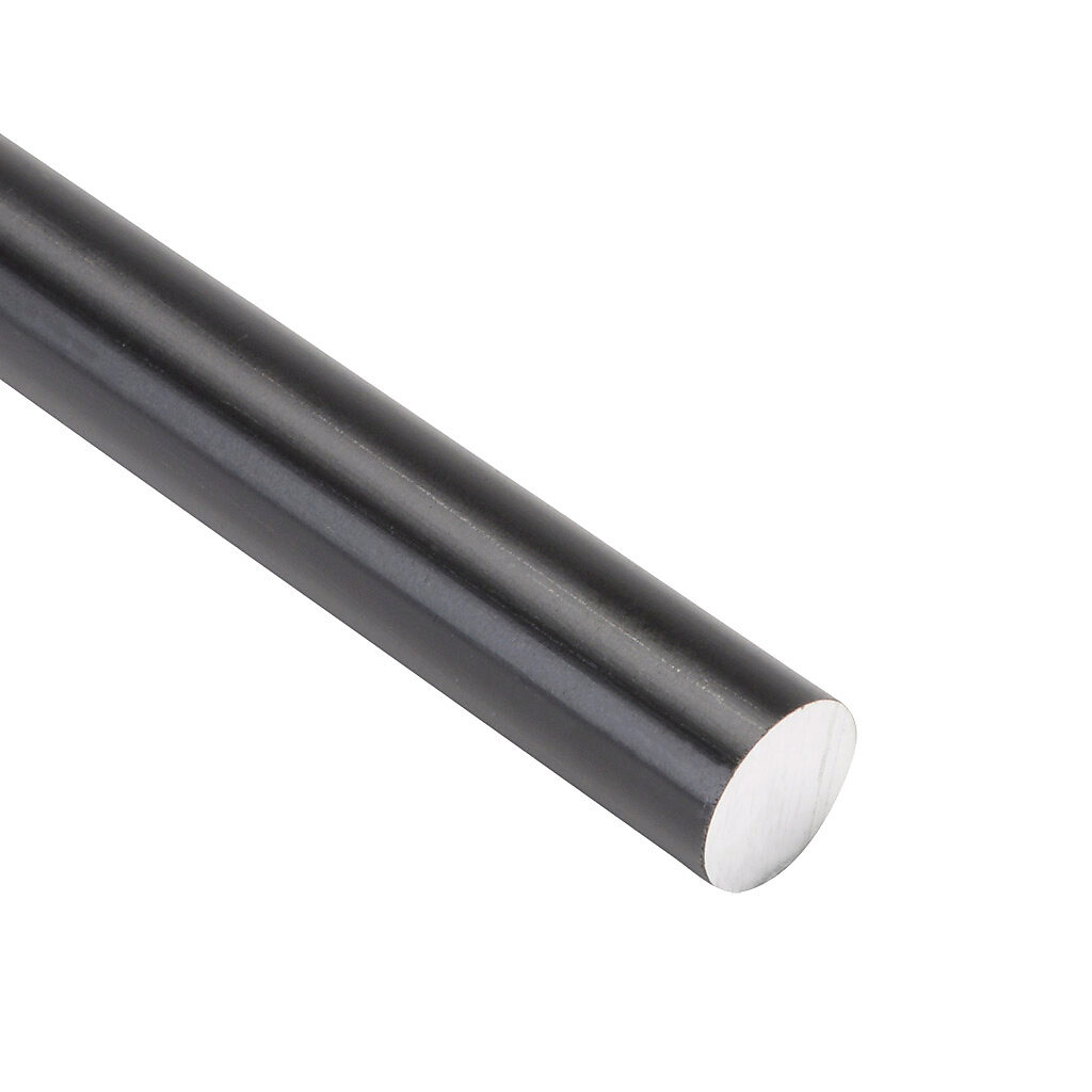 A-AWI-08-250 - igus drylin R series round shaft, 6060/6061 aluminum, 450-550 HV, hard-anodized aluminum, 1/2in diameter, 250mm length. For use with 1/2in drylin R series, igus igubal E and K series and iglide bearings.