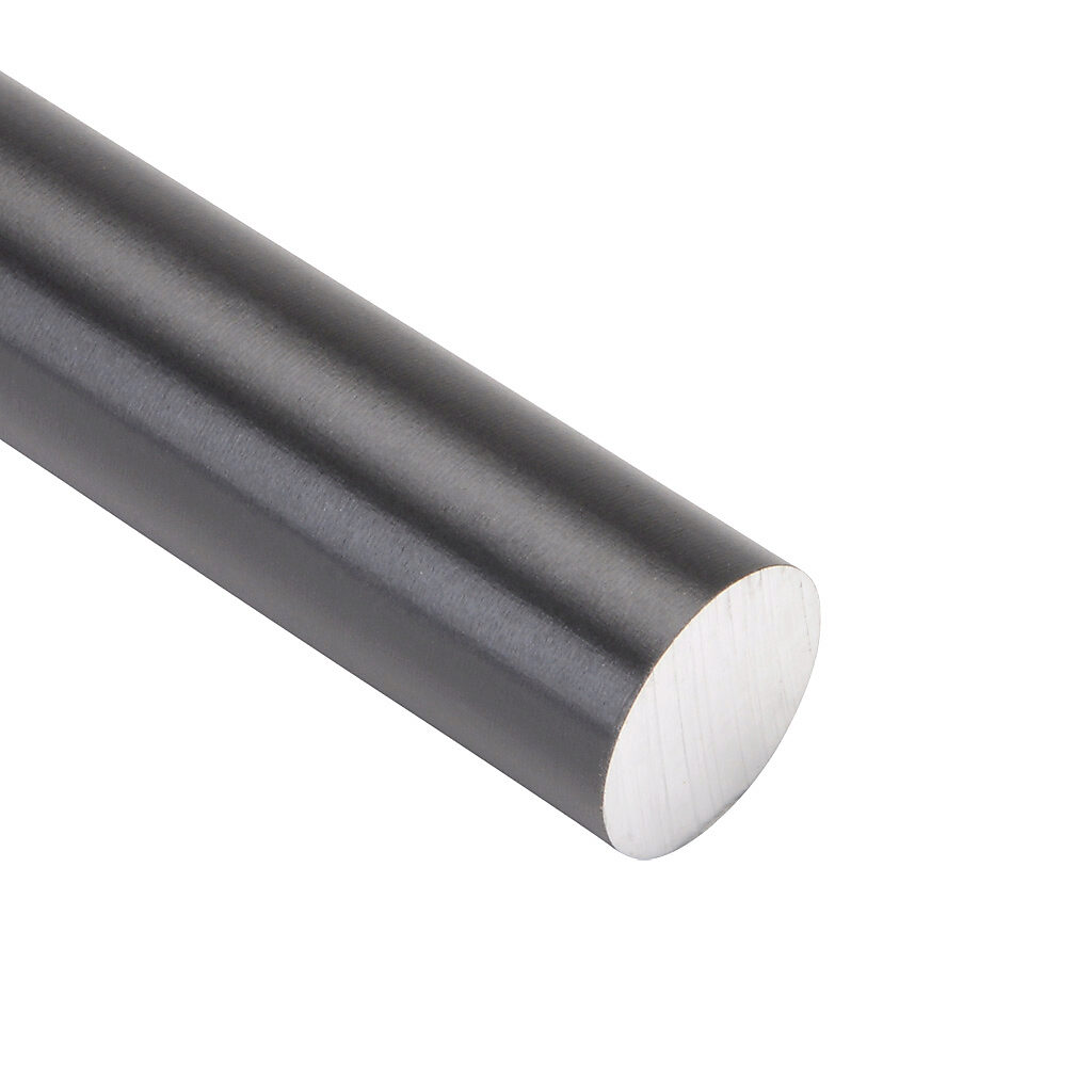 A-AWI-12-1000 - igus drylin R series round shaft, 6060/6061 aluminum, 450-550 HV, hard-anodized aluminum, 3/4in diameter, 1000mm length. For use with 3/4in drylin R series, igus igubal E and K series and iglide bearings.