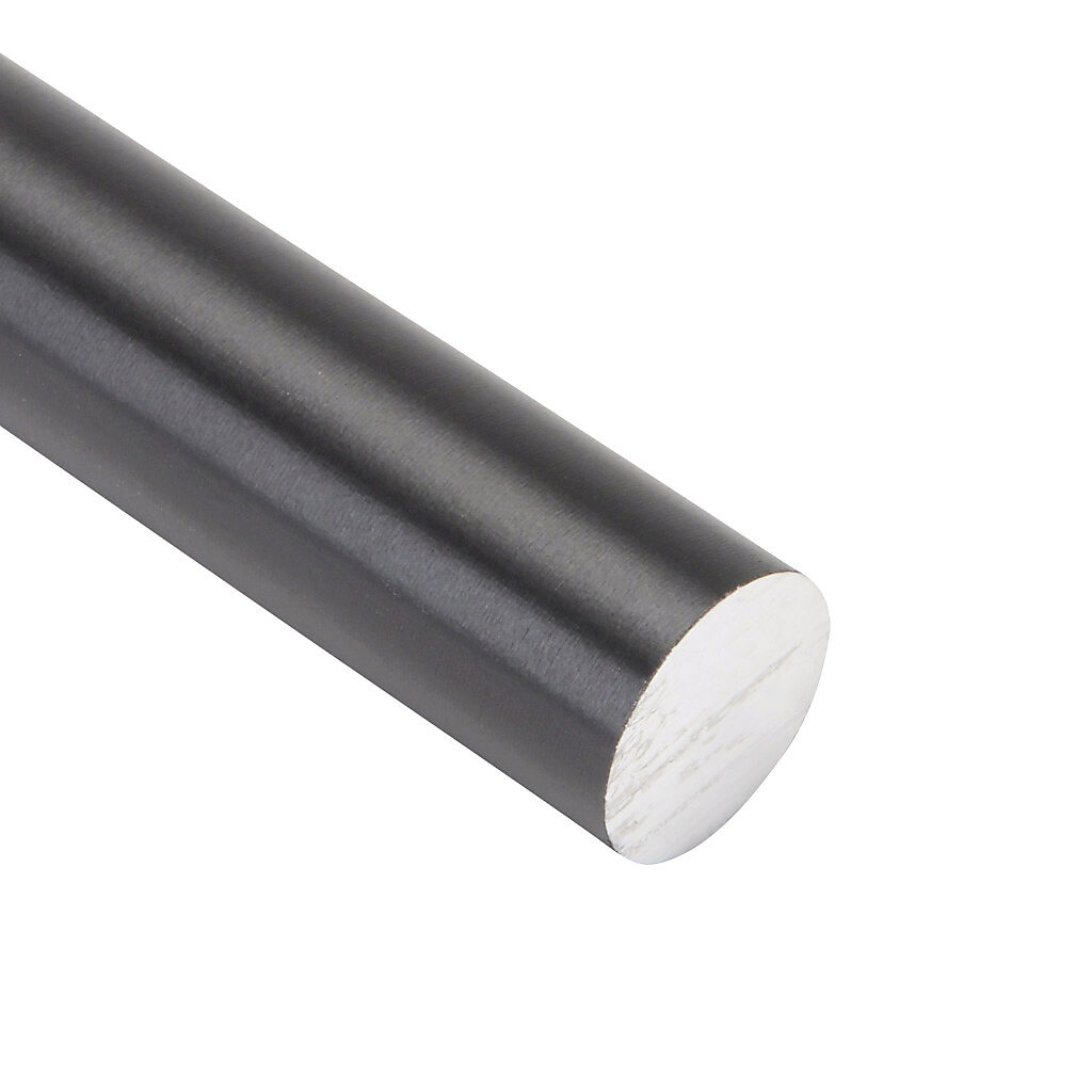 A-AWI-12-250 - igus drylin R series round shaft, 6060/6061 aluminum, 450-550 HV, hard-anodized aluminum, 3/4in diameter, 250mm length. For use with 3/4in drylin R series, igus igubal E and K series and iglide bearings.