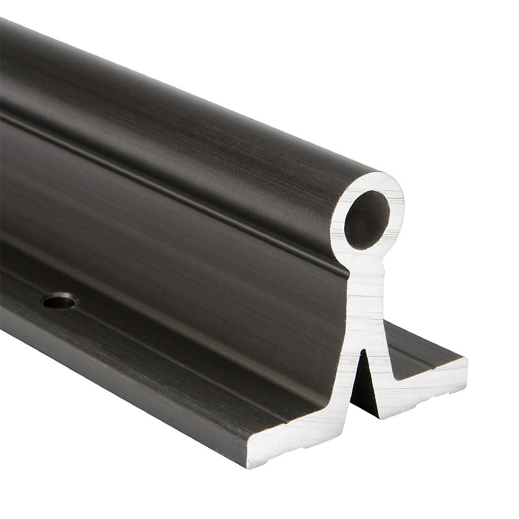 A-AWUI-08-1000 - igus drylin R series supported shaft, 6060/6061 aluminum, 450-550 HV, hard-anodized aluminum, 1/2in diameter, 1000mm length. For use with 1/2in drylin R series bearings.