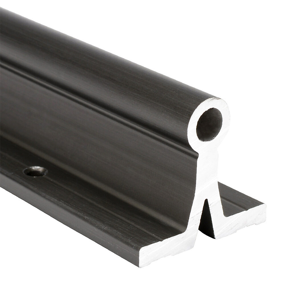 A-AWUI-08-500 - igus drylin R series supported shaft, 6060/6061 aluminum, 450-550 HV, hard-anodized aluminum, 1/2in diameter, 500mm length. For use with 1/2in drylin R series bearings.