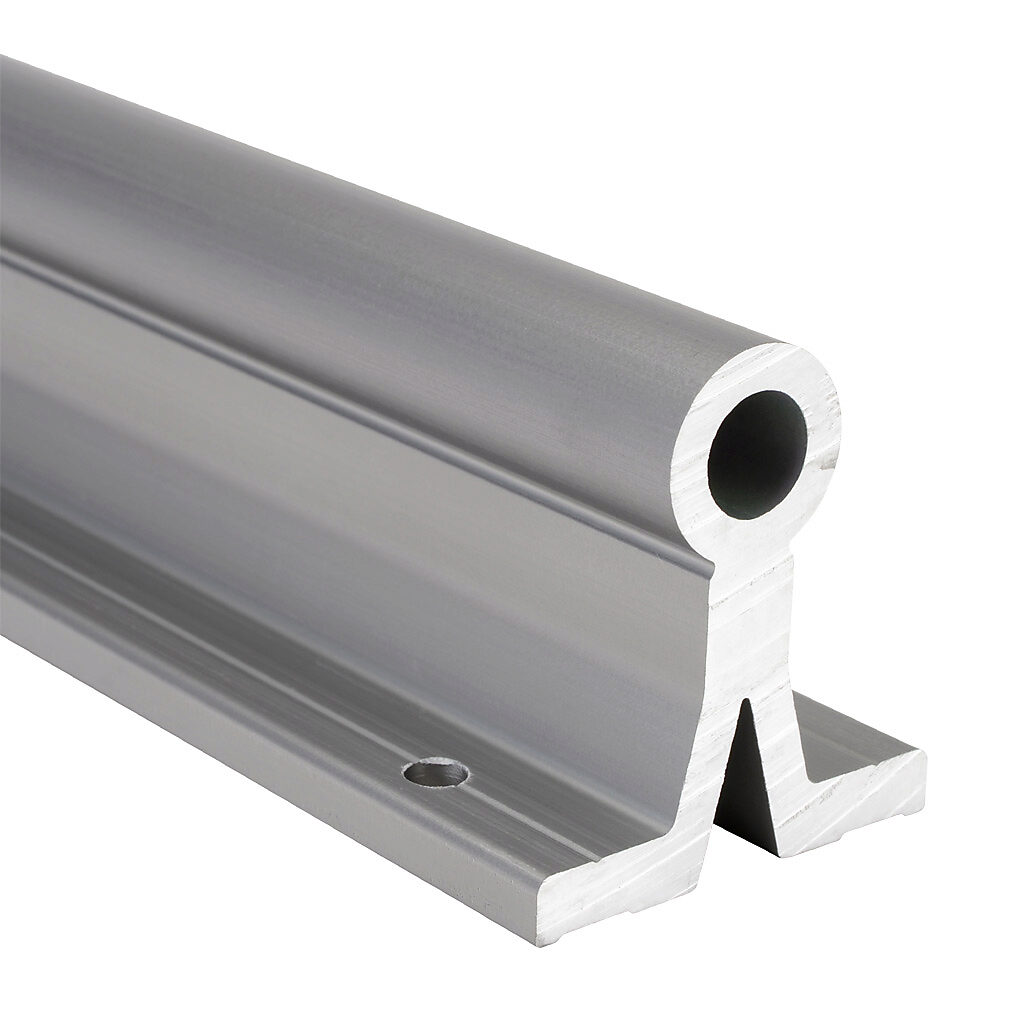 A-AWUI-12-500 - igus drylin R series supported shaft, 6060/6061 aluminum, 450-550 HV, hard-anodized aluminum, 3/4in diameter, 500mm length. For use with 3/4in drylin R series bearings.