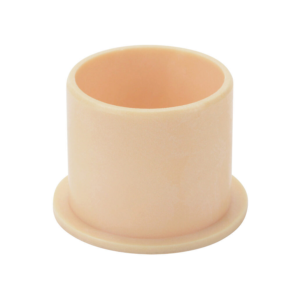A-JFI-1618-16 - igus iglide series closed plain bearing, type J polymer, 1in inside diameter, 1-1/8in outside diameter, 1in overall length, 1-3/8in diameter flange. Package of 2. For use with 1in diameter drylin R series shafts.