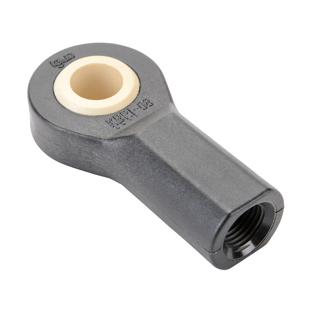 A-KBRI-08 - igus igubal K series rod end mounted spherical bearing, type L280 polymer, 1/2in inside diameter, 0.625in width, igumid G polymer housing, self-aligning, 1/2-20 UNF female. Package of 2.