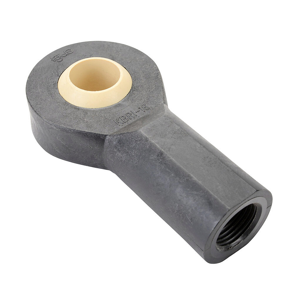 A-KBRI-16 - igus igubal K series rod end mounted spherical bearing, type L280 polymer, 1in inside diameter, 1.375in width, igumid G polymer housing, self-aligning, 1-12 UNF female.