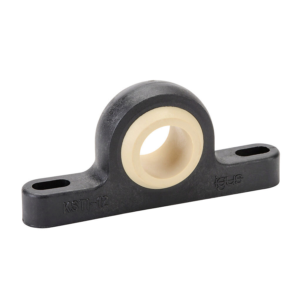 A-KSTI-12 - igus igubal K series pillow block mounted spherical bearing, type L280 polymer, 3/4in inside diameter, igumid G polymer housing, self-aligning.