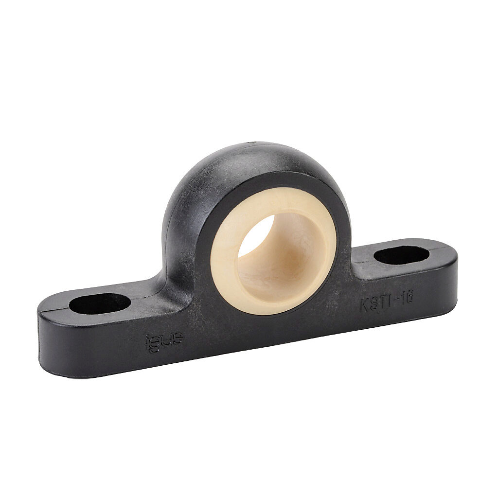 A-KSTI-16 - igus igubal K series pillow block mounted spherical bearing, type L280 polymer, 1in inside diameter, igumid G polymer housing, self-aligning.