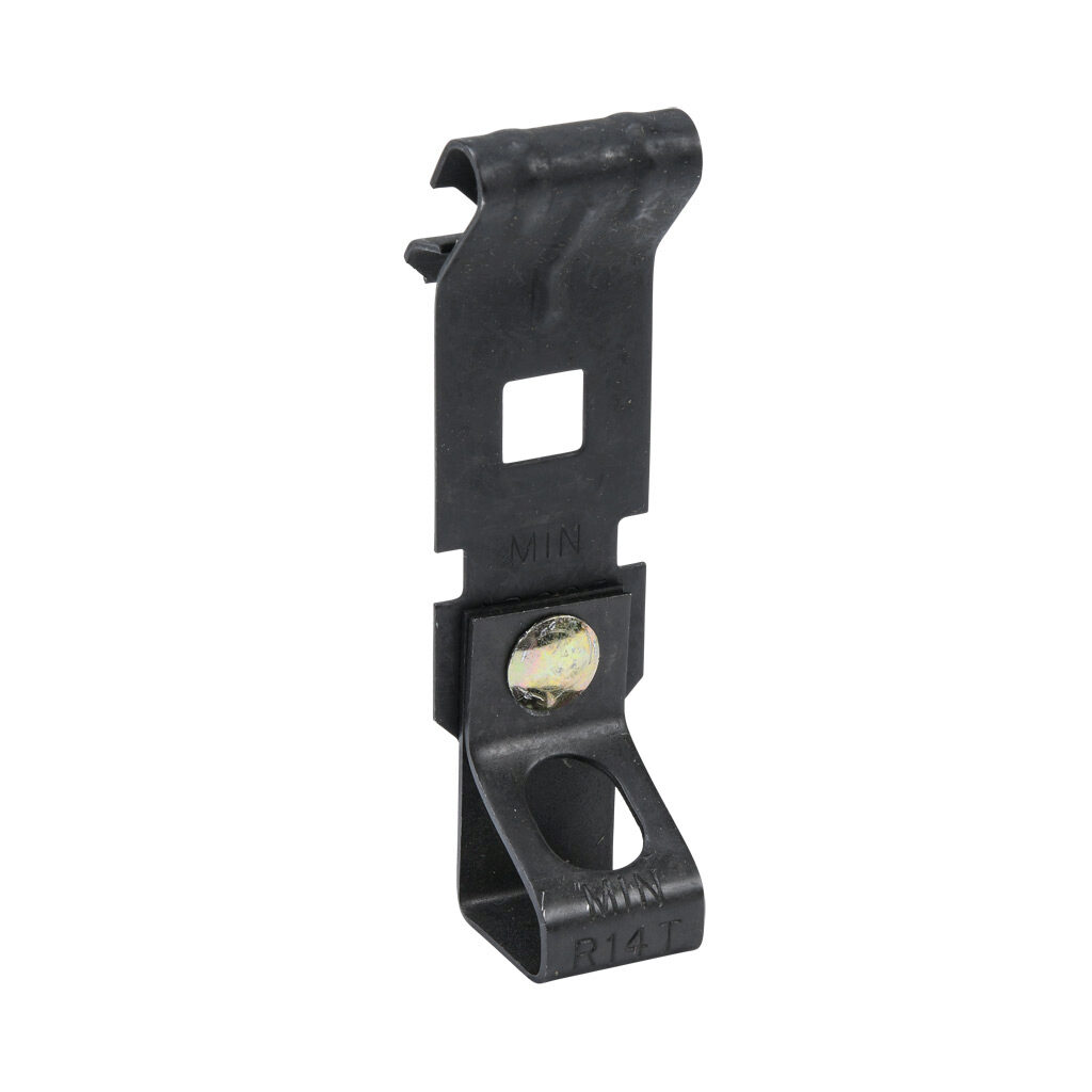 ABC25R14T-25 - Minerallac z-purlin rod hanger, package of 25. For use with 1/16 to 1/4in z-purlin and 1/4-20 UNC threaded rod.