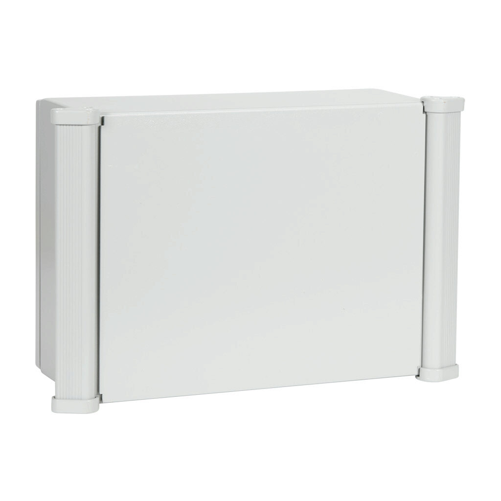 ACE12166LG - Hammond Aluminum Command series HMI Enclosure, NEMA 12/13, 12 x 16 x 6in (HxWxD), suspension mount, aluminum, RAL 7035 light gray, powder coat finish, single-door, 1/4-turn semi-flush.