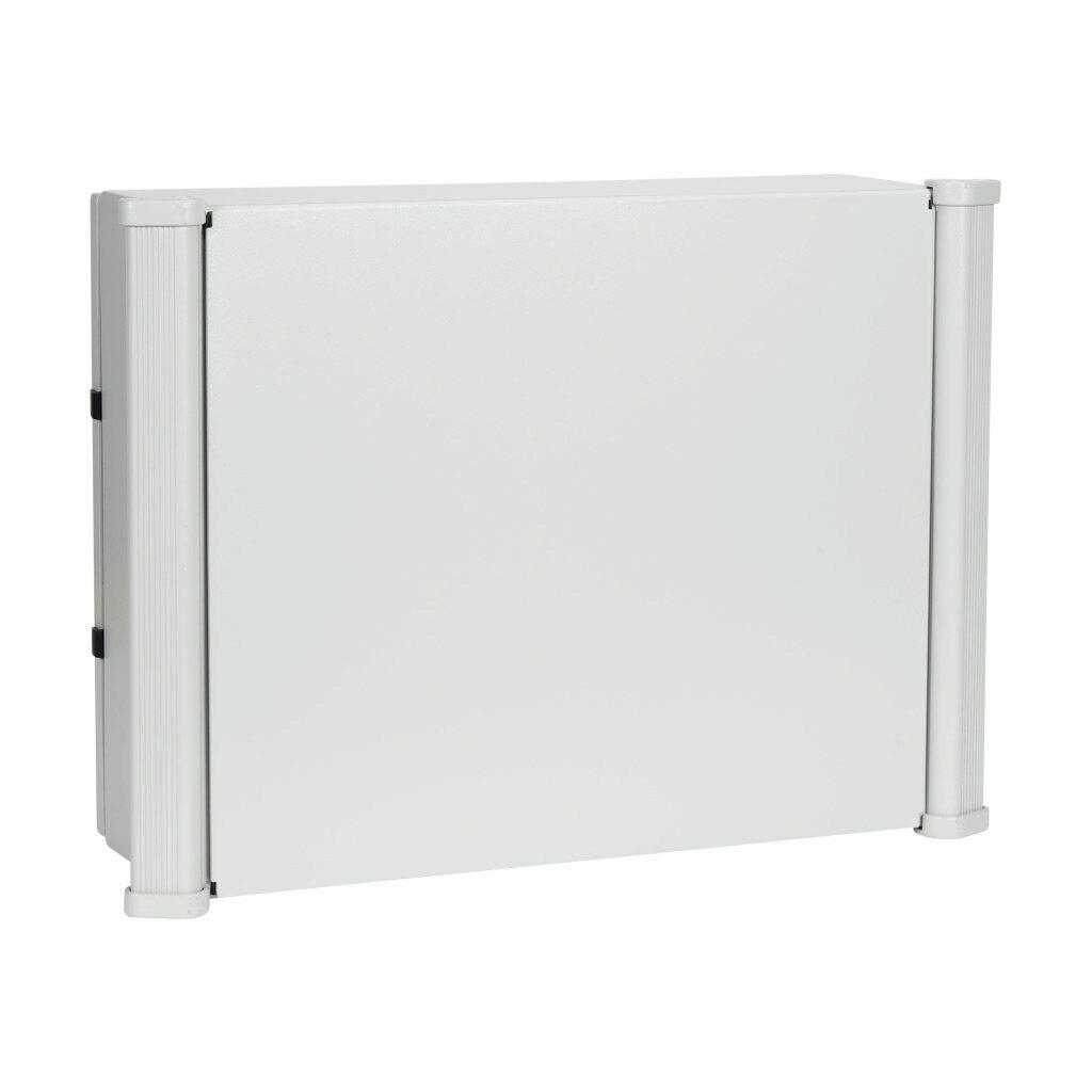 ACE16206LG - Hammond Aluminum Command series HMI Enclosure, NEMA 12/13, 16 x 20 x 6in (HxWxD), suspension mount, aluminum, RAL 7035 light gray, powder coat finish, single-door, 1/4-turn semi-flush.