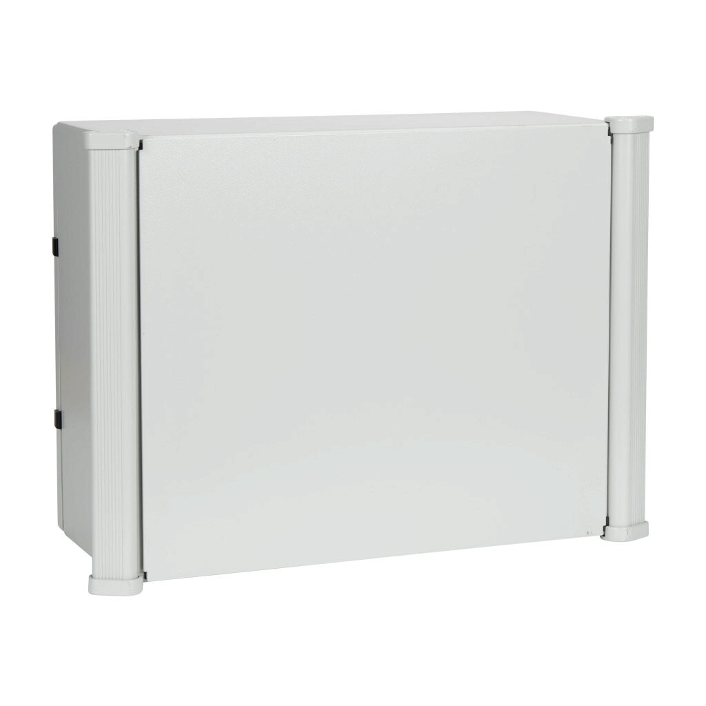 ACE16208LG - Hammond Aluminum Command series HMI Enclosure, NEMA 12/13, 16 x 20 x 8in (HxWxD), suspension mount, aluminum, RAL 7035 light gray, powder coat finish, single-door, 1/4-turn semi-flush.