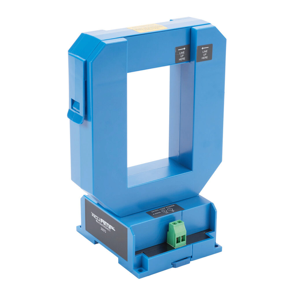 ACT1200-42L-S - AcuAMP AC current transducer, 1-phase, split core, 0-1200A sensing range, 4-20 mA output.