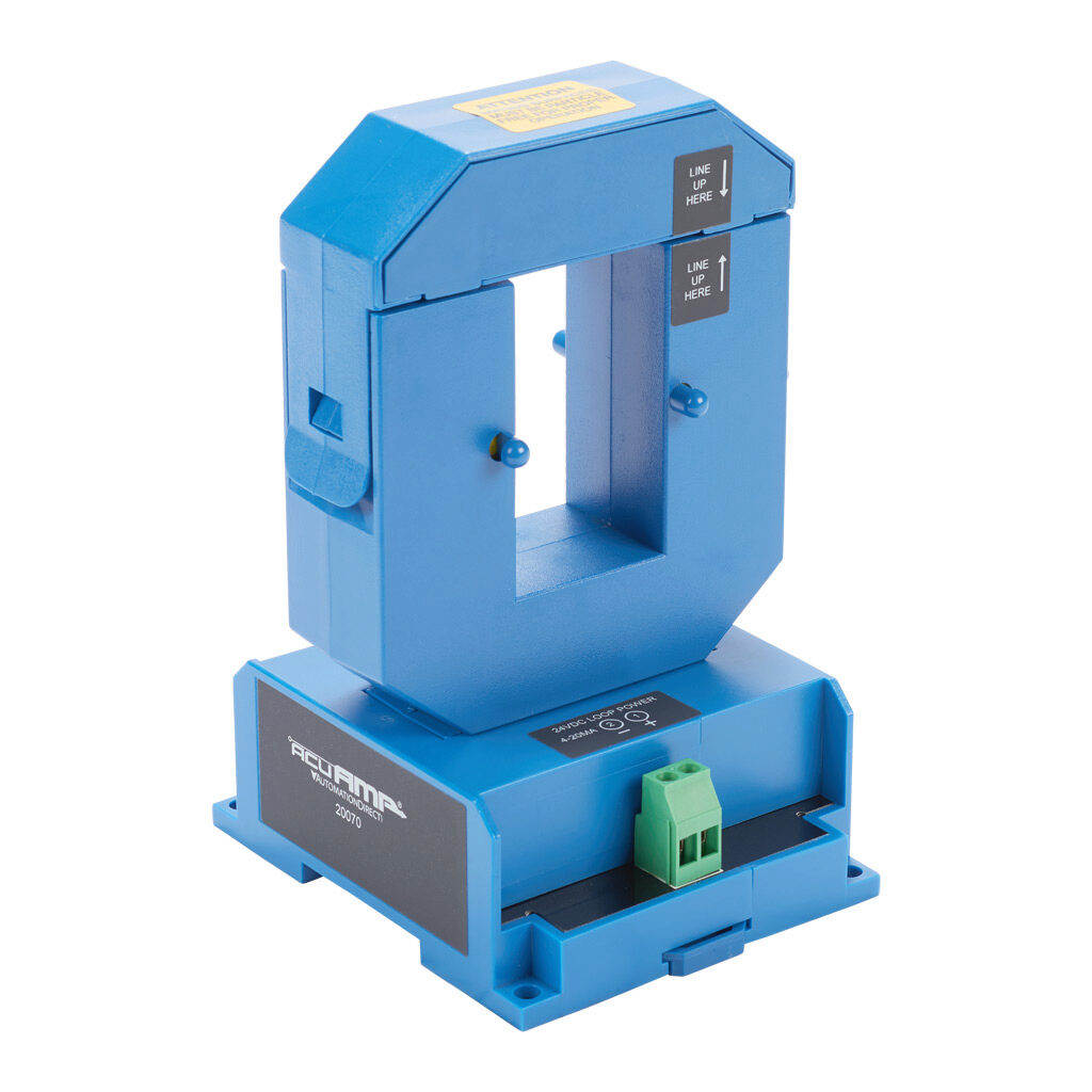 ACT600-42L-S - AcuAMP AC current transducer, 1-phase, split core, 0-600A sensing range, 4-20 mA output.