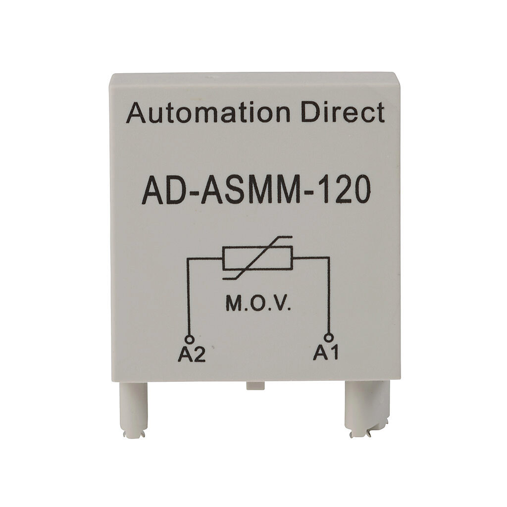 AD-ASMM-120 - AutomationDirect MOV module, 120 VAC coil voltage. Package of 5. For use with 783, 784 and 750 series relays.