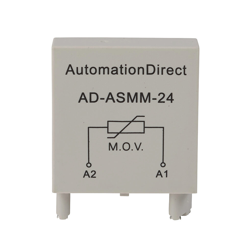 AD-ASMM-24 - AutomationDirect MOV module, 24 VAC coil voltage. Package of 5. For use with 783, 784 and 750 series relays.