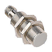 AK1-A0-1H - Micro Detectors inductive proximity sensor, tubular, 18mm diameter x 64mm body, nickel-plated brass housing, NPN/PNP, N.O. output, 5mm sensing distance, flush, 600 Hz switching frequency, IP67, 4-pin M12 quick-disconnect.