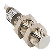 AM6-AN-3A - Micro Detectors inductive proximity sensor, tubular, 12mm diameter x 39.8mm body, nickel-plated brass housing, NPN, N.O. output, 4mm sensing distance, flush, 2 kHz switching frequency, IP67, pigtail.