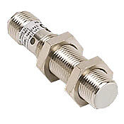 AM6-AP-3H - Micro Detectors inductive proximity sensor, tubular, 12mm diameter x 52.3mm body, nickel-plated brass housing, PNP, N.O. output, 4mm sensing distance, flush, 2 kHz switching frequency, IP67, 4-pin M12 quick-disconnect.