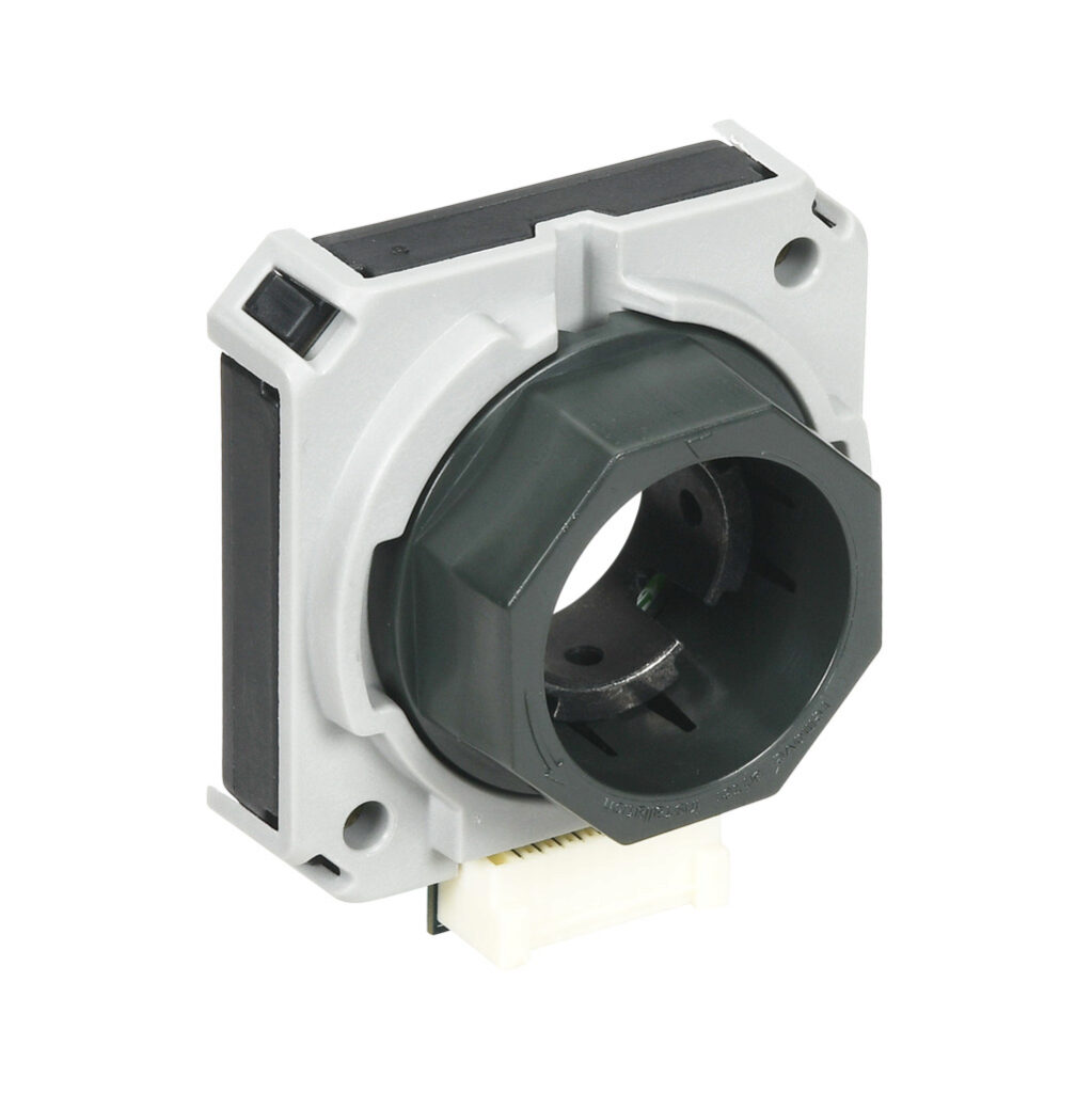 AMT132S-V - Same Sky AMT13 series incremental (quadrature) rotary modular kit encoder, 5 VDC, radial exit, push-pull (totem) output, up to 4096 ppr, software configurable. For use with NEMA 34 dual shaft motors.