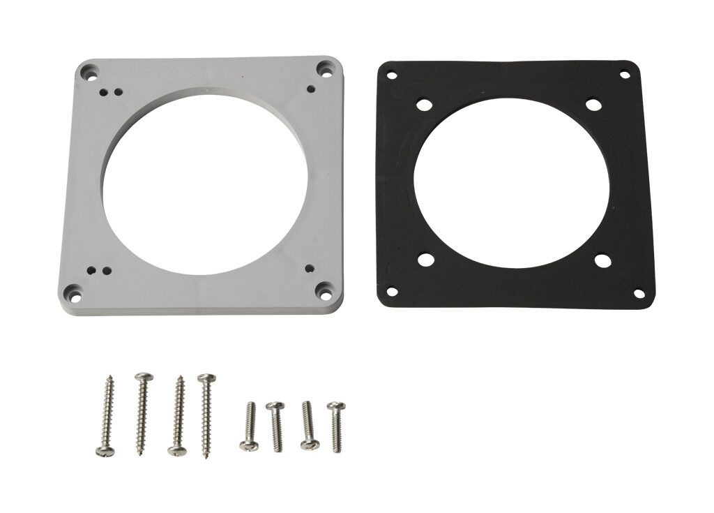 AP100 - Bryant adapter plate, nylon, gray. For use with Bryant back boxes using 100A devices.