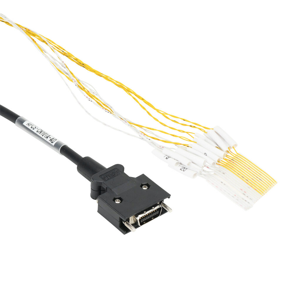 APCS-CN101A-AD - LS Electric control cable, 20-pin connector to pigtail, 3.2ft/1m cable length. For use with all LS Electric iX7 series drives.