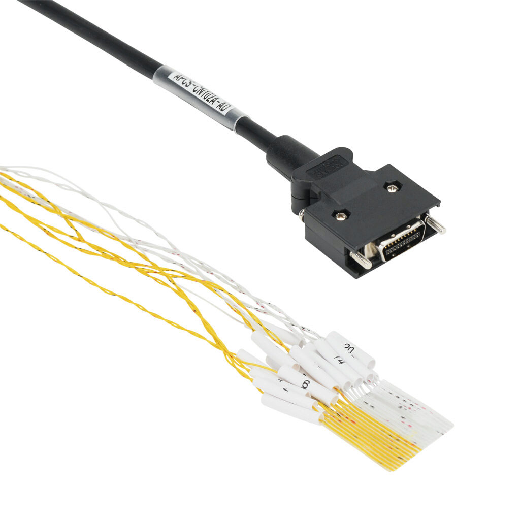 APCS-CN102A-AD - LS Electric control cable, 20-pin connector to pigtail, 6.5ft/2m cable length. For use with all LS Electric iX7 series drives.