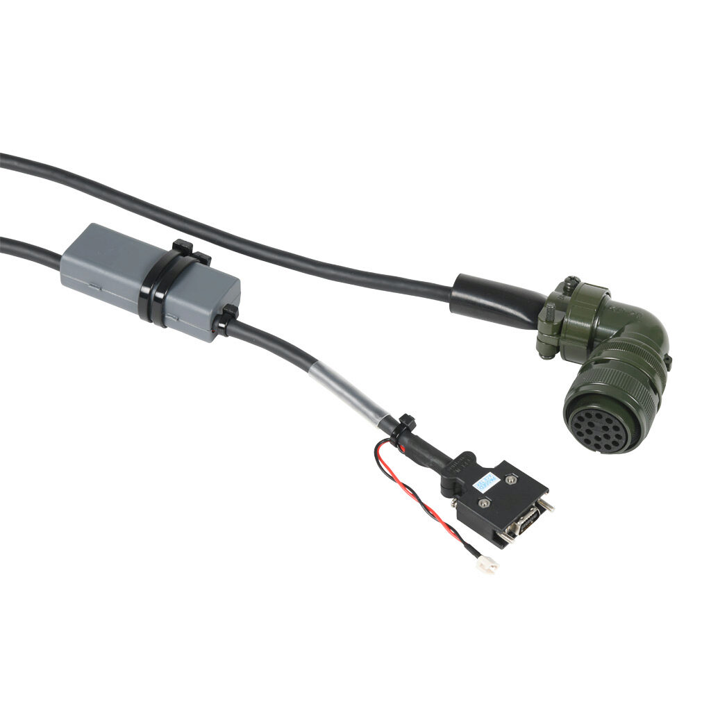 APCS-EF03DS1-AD - LS Electric encoder feedback flex cable, mating connectors, 9.8ft/3m cable length. For use with all LS Electric APM-FE and APM-FF series servo motors. (1) AA ER6V lithium battery included.