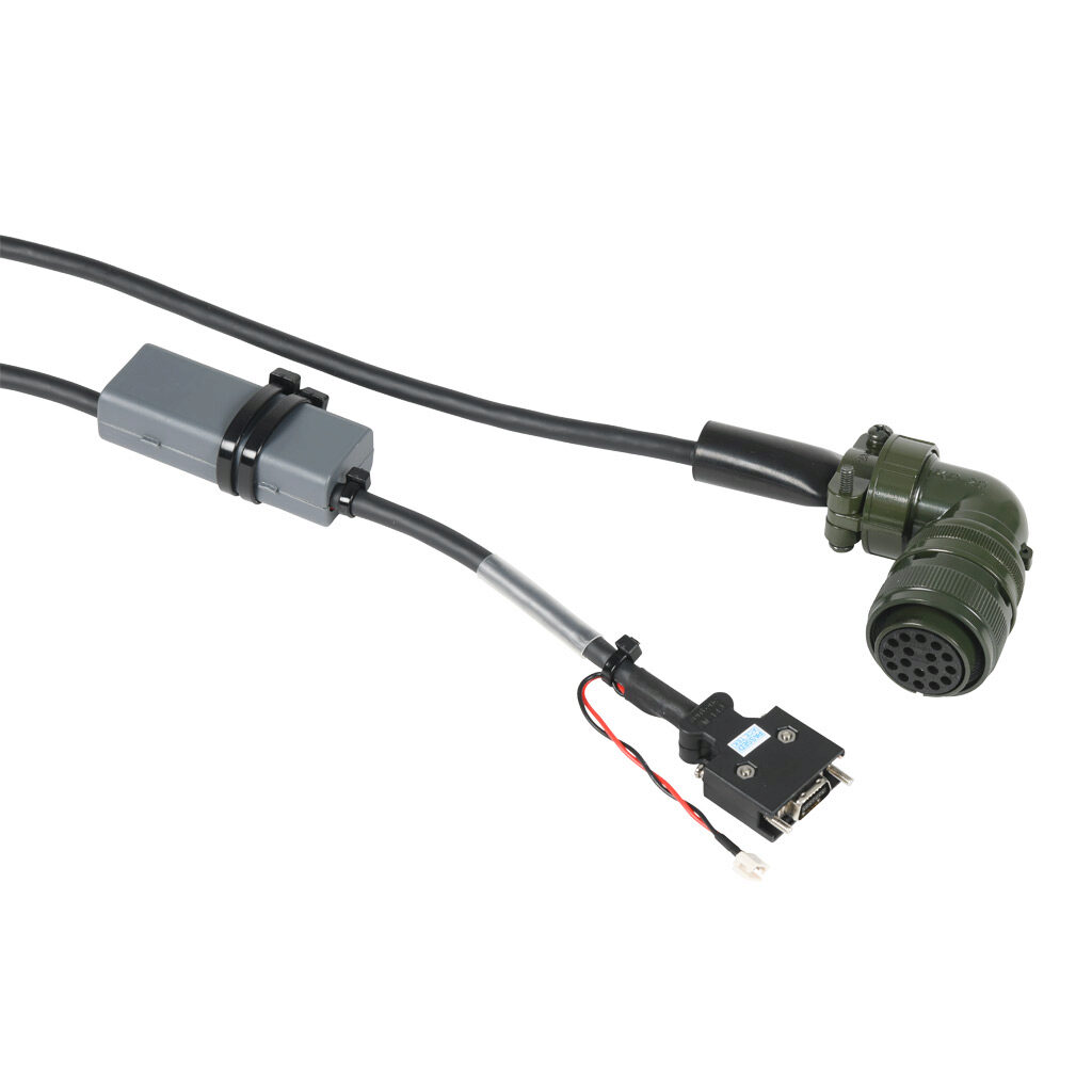 APCS-EF05DS1-AD - LS Electric encoder feedback flex cable, mating connectors, 16.4ft/5m cable length. For use with all LS Electric APM-FE and APM-FF series servo motors. (1) AA ER6V lithium battery included.