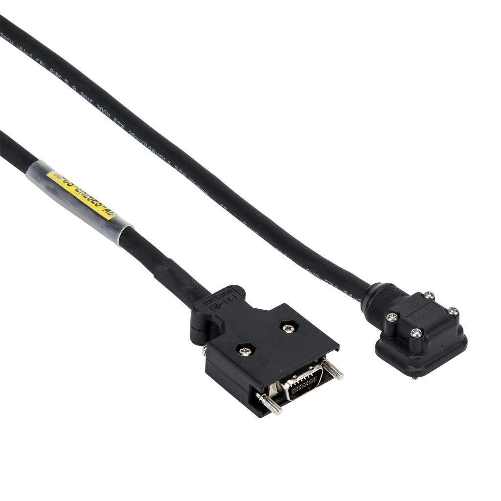 APCS-EN20ES-AD - LS Electric encoder feedback cable, mating connectors, 65.6ft/20m cable length. For use with 100W-1 kW LS Electric FBL/FCL series servo motors.