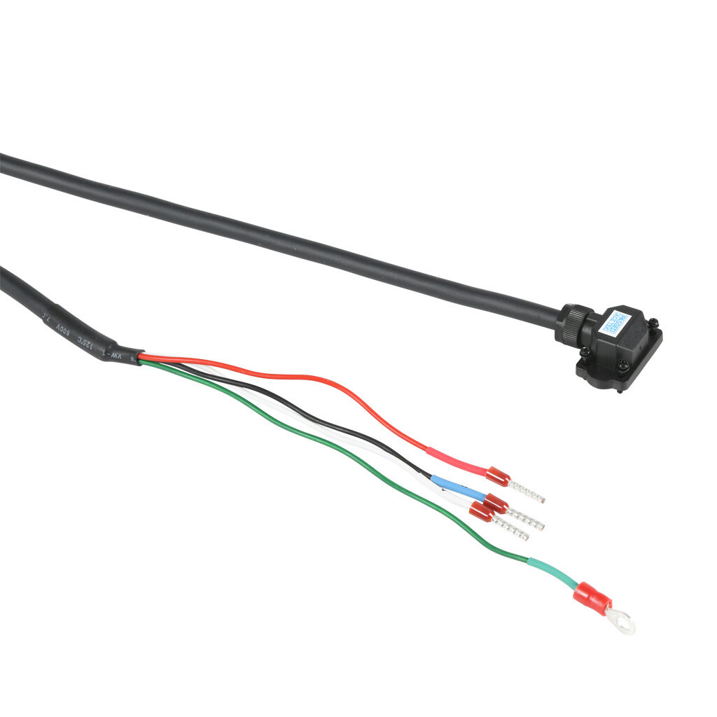 APCS-PF03LS-AD - LS Electric power flex cable, mating connectors, 9.8ft/3m cable length. For use with 100W-1 kW LS Electric FBL/FCL series servo motors used with L7P series drives.