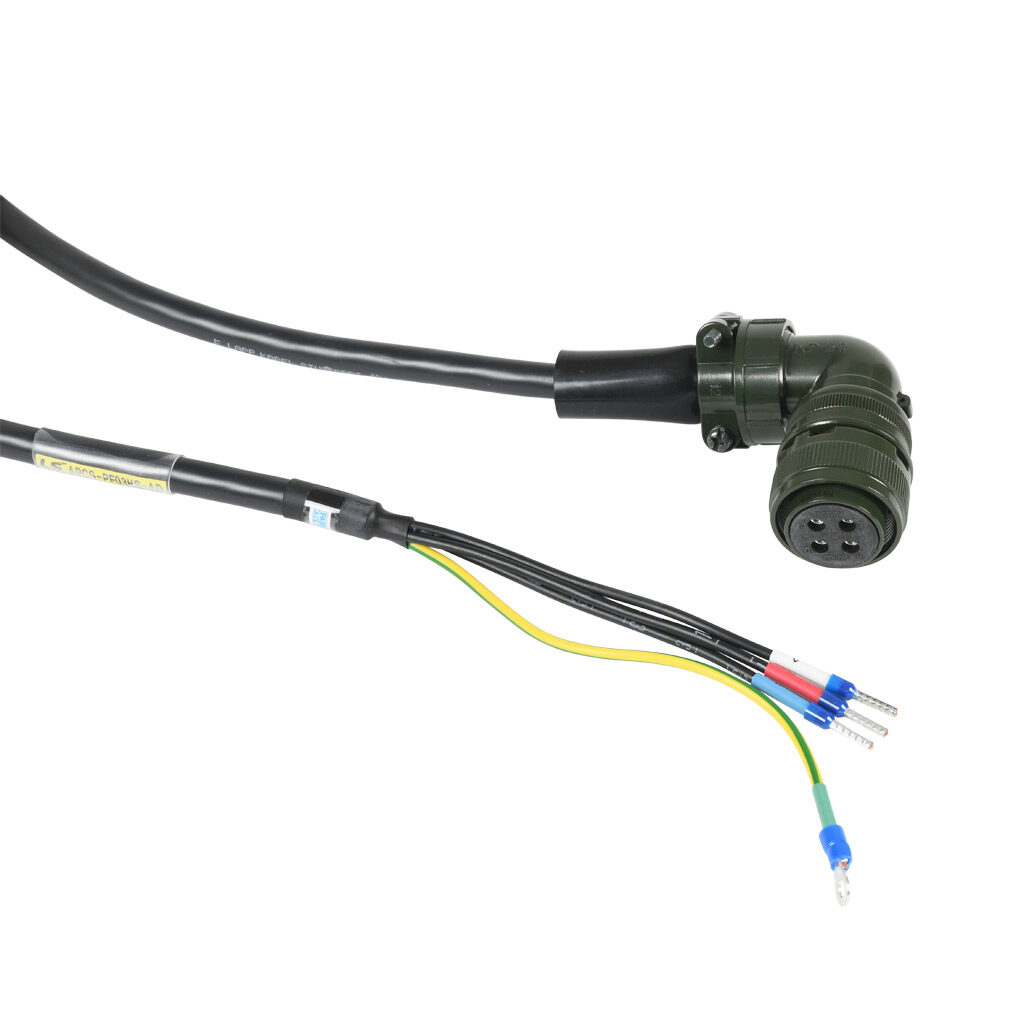 APCS-PF05HS-AD - LS Electric power flex cable, mating connectors, 16.4ft/5m cable length. For use with all LS Electric APM-FE series servo motors without brake.