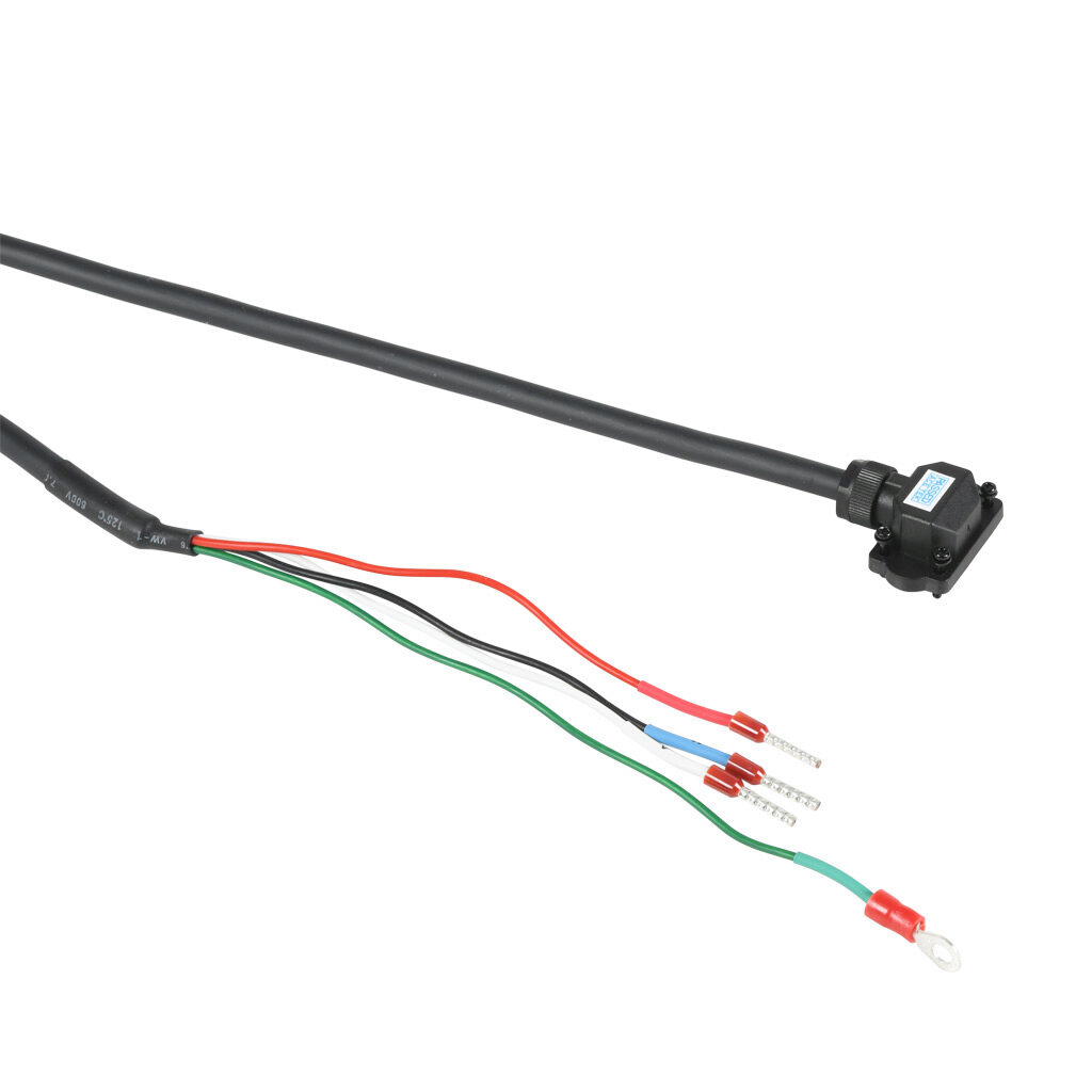 APCS-PF05LS-AD - LS Electric power flex cable, mating connectors, 16.4ft/5m cable length. For use with 100W-1 kW LS Electric FBL/FCL series servo motors used with L7P series drives.