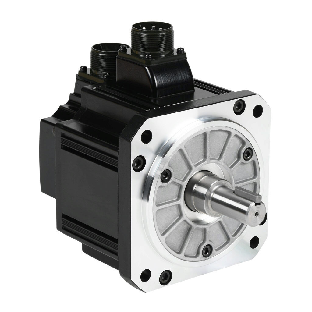 APM-FEP09AMK-AD - LS Electric low inertia AC brushless servo motor, 900W, 3-phase input, 19-bit (524288 ppr) encoder. For use with LS Electric L7PB010U-AD 1 kW drive.