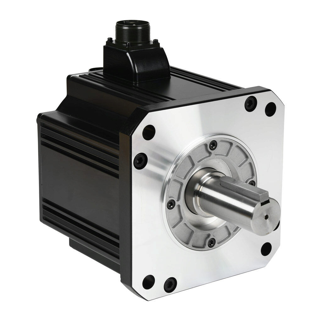 APM-FF35DMK-AD - LS Electric medium inertia AC brushless servo motor, 3.5 kW, 3-phase input, 19-bit (524288 ppr) encoder. For use with LS Electric L7PA035U-AD and iX7NHA035U-AD 3.5 kW drives with 3-phase input.