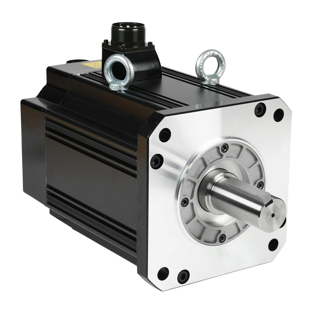 APM-FF55DMK2-AD - LS Electric medium inertia AC brushless servo motor, 5.5 kW, 3-phase input, 19-bit (524288 ppr) encoder, integrated brake. For use with LS Electric L7PA050U-AD 5 kW drive.