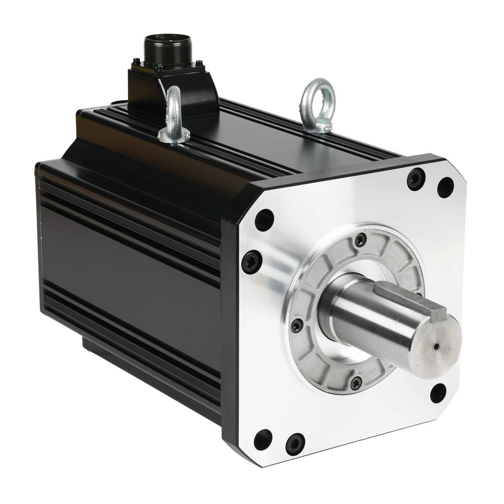 APM-FF75DMK-AD - LS Electric medium inertia AC brushless servo motor, 7.5 kW, 3-phase input, 19-bit (524288 ppr) encoder. For use with LS Electric L7PA075U-AD 7.5 kW drive.