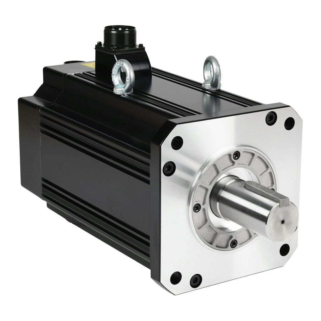 APM-FF75DMK2-AD - LS Electric medium inertia AC brushless servo motor, 7.5 kW, 3-phase input, 19-bit (524288 ppr) encoder, integrated brake. For use with LS Electric L7PA075U-AD 7.5 kW drive.