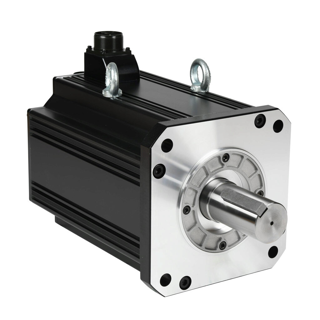 APM-FFP75DMK-AD - LS Electric medium inertia AC brushless servo motor, 7.5 kW, 3-phase input, 19-bit (524288 ppr) encoder. For use with LS Electric L7PB075U-AD 7.5 kW drive.