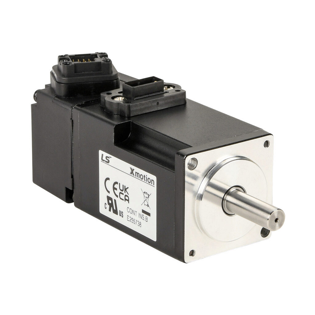 APMC-FAL01AM8N-8-AD - LS Electric low inertia DC brushless servo motor, 100W, 3-phase input, 18-bit (262144 ppr) encoder. For use with LS Electric PHOX-03-080NS-AD 3A drive.
