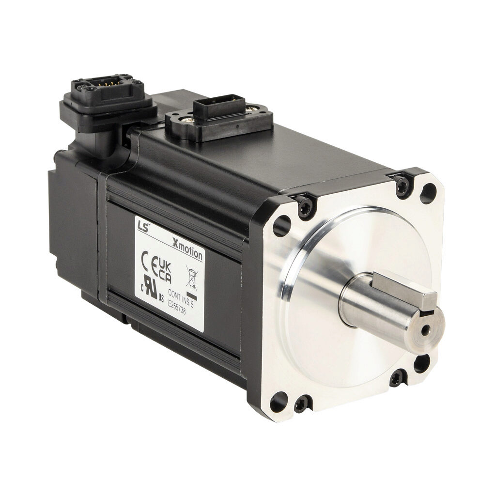 APMC-FBL03AMK-8-AD - LS Electric low inertia DC brushless servo motor, 300W, 3-phase input, 19-bit (524288 ppr) encoder. For use with LS Electric PHOX-06-080NS-AD 6A drive.