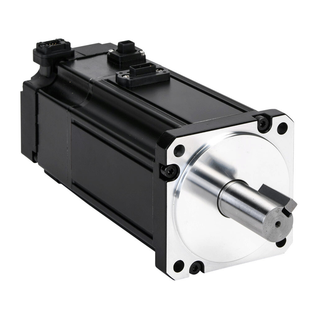 APMC-FCL08AYK2-AD - LS Electric low inertia AC brushless servo motor, 750W, 3-phase input, 17-bit (131072 ppr) encoder, integrated brake. For use with LS Electric L7C L7CA010U-AD 1 kW drive.