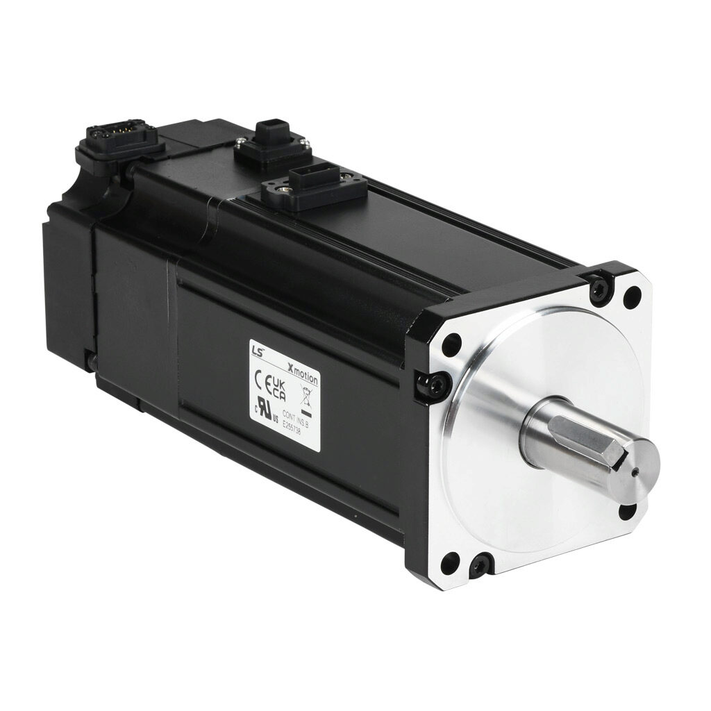 APMC-FCL10AMK2-AD - LS Electric low inertia AC brushless servo motor, 1 kW, 3-phase input, 19-bit (524288 ppr) encoder, integrated brake. For use with LS Electric L7PA010U-AD and iX7NHA010U-AD 1 kW drives and L7PA020U-AD and iX7NHA020U-AD 2 kW dri...