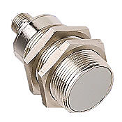 AT1-AP-3H - Micro Detectors inductive proximity sensor, tubular, 30mm diameter x 60mm body, nickel-plated brass housing, PNP, N.O. output, 15mm sensing distance, flush, 150 Hz switching frequency, IP67, 4-pin M12 quick-disconnect.