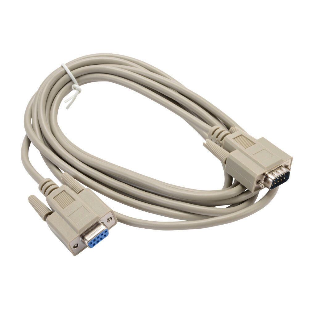 ATM-CBL-10 - AutomationDirect communication cable, 9-pin male D-sub to 9-pin female D-sub, 10ft cable length. For use with Atlas touch screen and a PC.