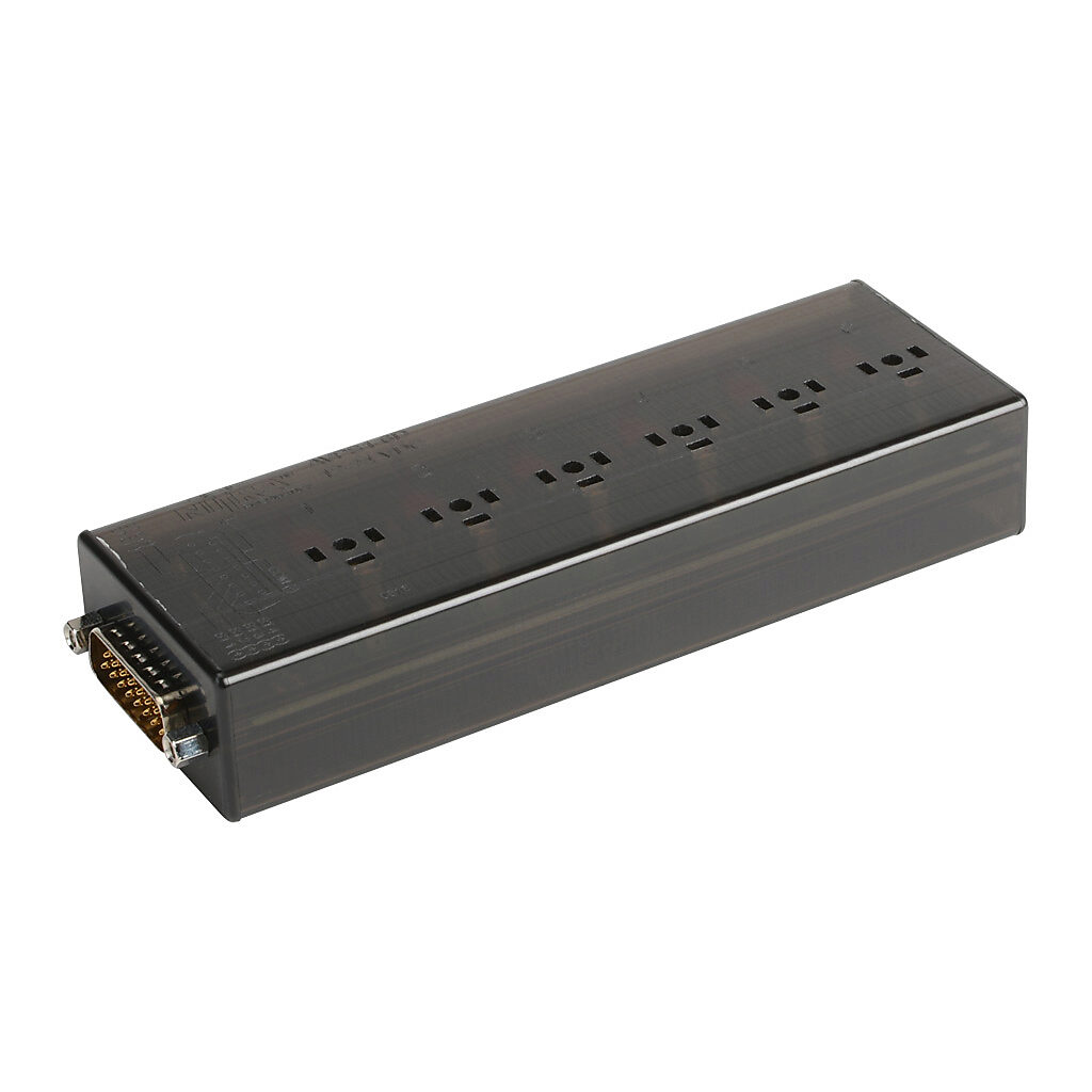 AVPS1-6D - NITRA control distribution block, DC, 6 stations, 15-pin D-sub wiring connector. For use with AVS-31 and AVS-51 series valves.
