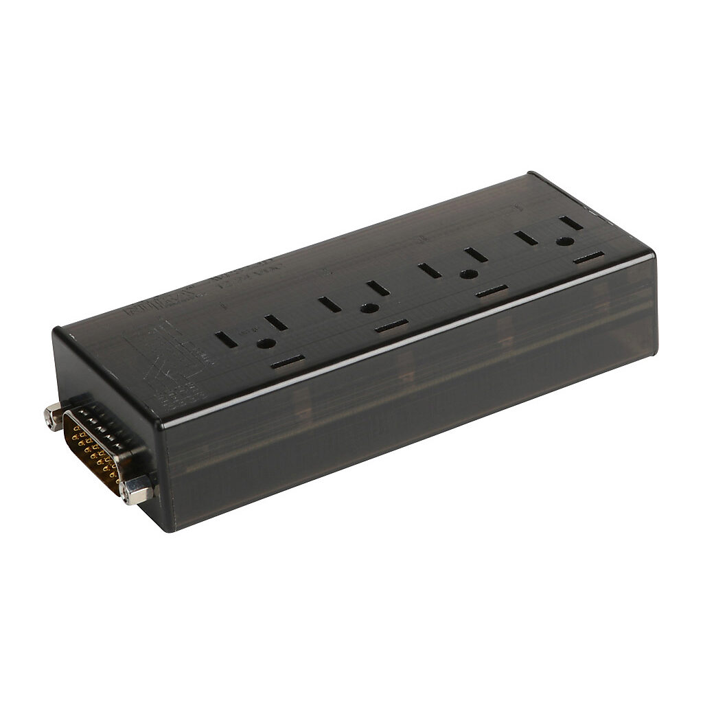 AVPS2-4D - NITRA control distribution block, DC, 4 stations, 15-pin D-sub wiring connector. For use with AVS-32 and AVS-52 series valves.