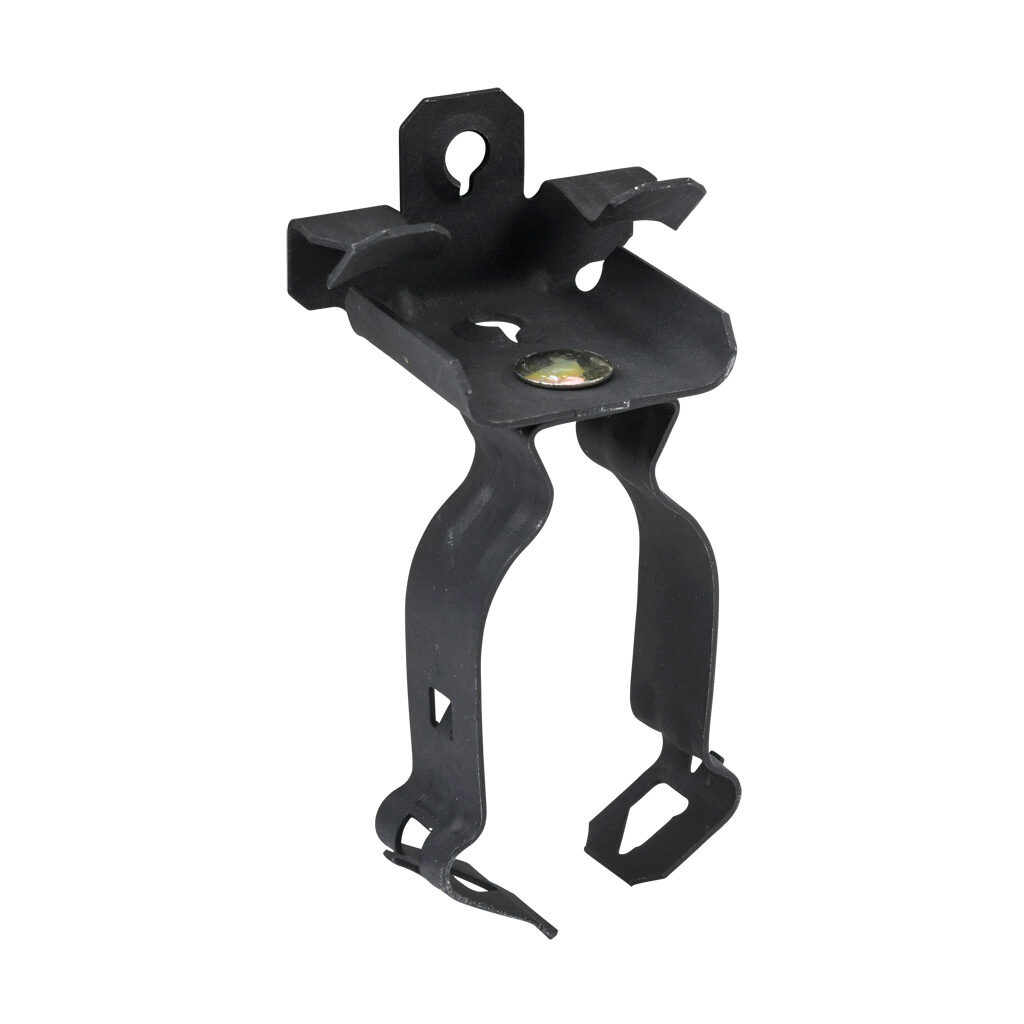 BC18KC1-10 - Minerallac hammer-on beam clamp conduit hanger assembly, spring clip, bottom mount, 75 lbs, UL Type UL 2239. Package of 10. For use with 1/8 to 1/4in flanges and 1in conduit.